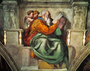Der Peygamber Zekeriya by Michelangelo Buonarroti